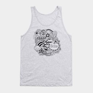 Peace, love and cake Tank Top